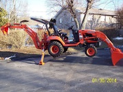 2009 Kubota BX25D 4X4 Tractor Loader Backhoe